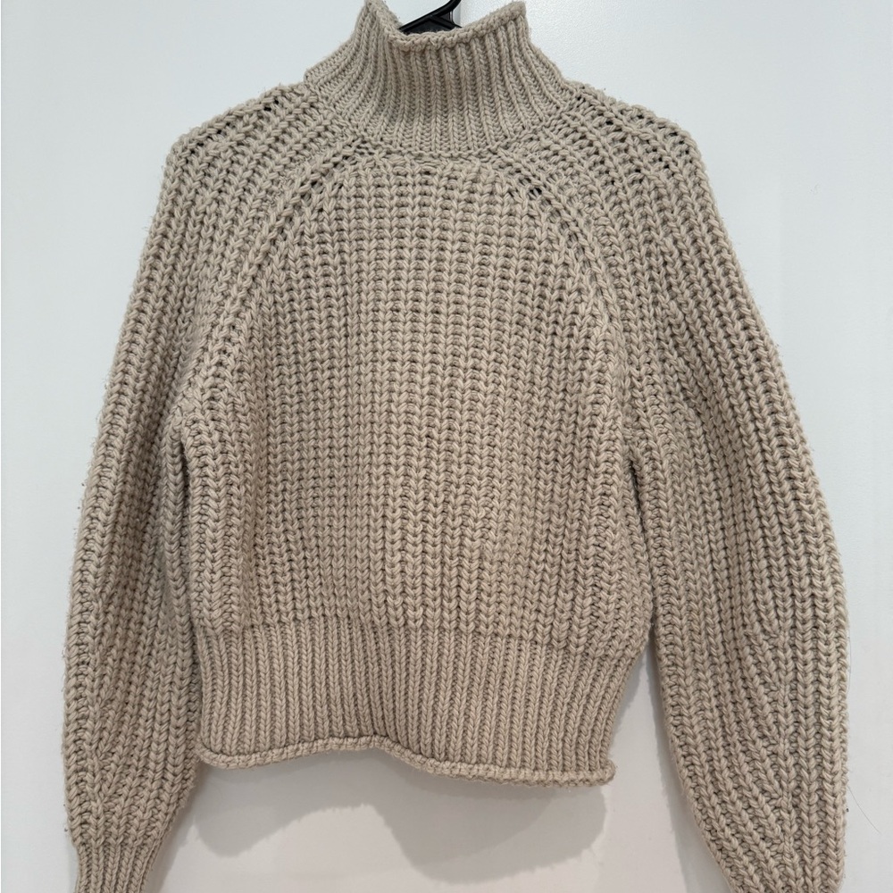 Cozy Beige Turtleneck Sweater